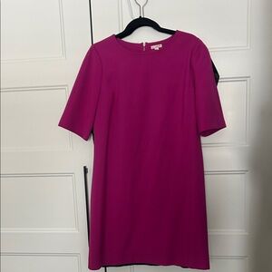 Vibrant magenta shift dress